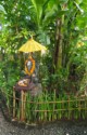 Shrine to Ganesh at entrance to another coffee farm